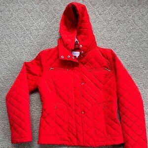 Calvin Klein Quilted Jacket in Mandarin